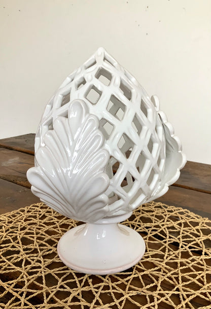 Abaut jour PUMO traforato in ceramica pugliese
